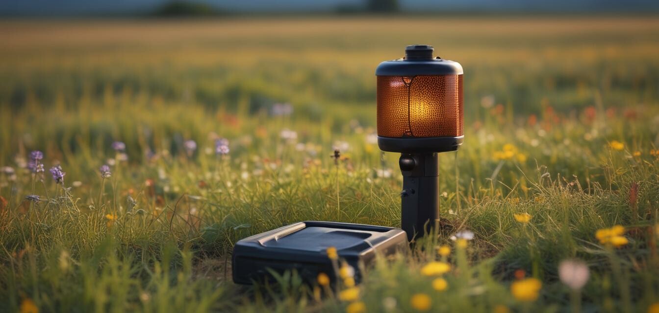 Emergency beacon in a field