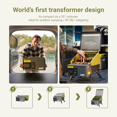 Compact transformer design for outdoor use.