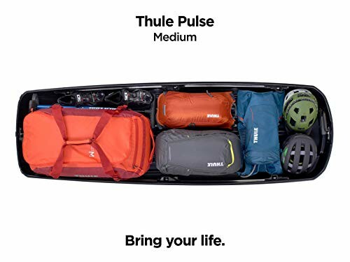 Thule Pulse Medium cargo box with packed gear