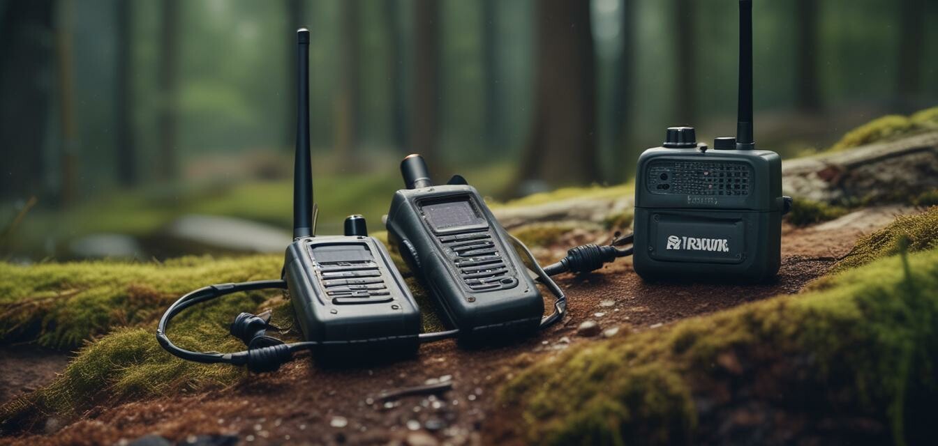 Two way radios in the forest